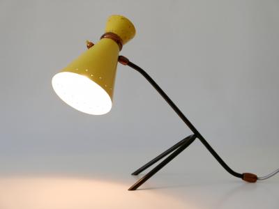 Rare Lovely Mid Century Modern Diabolo Table Lamp Desk Light Italy 1950s