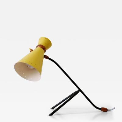 Rare Lovely Mid Century Modern Diabolo Table Lamp Desk Light Italy 1950s