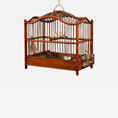 Rare Mahogany and Brass Birdcage Anglo Dutch circa 1870