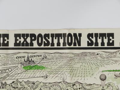 Rare Map San Francisco World s Fair Exposition Site 1911 The Owl Drug Co 