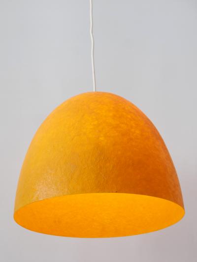 Rare Mid Century Modern Fiberglass Pendant Lamp or Hanging Light Germany 1970s
