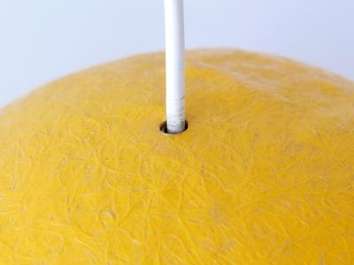 Rare Mid Century Modern Fiberglass Pendant Lamp or Hanging Light Germany 1970s