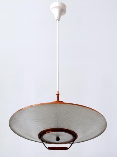 Rare Mid Century Modern Scandinavian Copper Pendant Lamp or Hanging Light 1960s