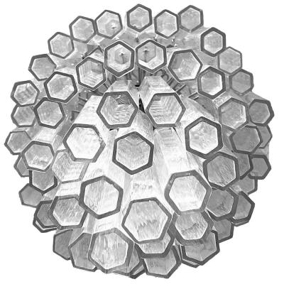 Rare Murano Clear Tronchi Glass Chandelier