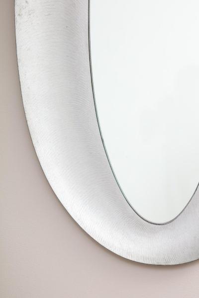 Rare Oval Mirror by Lorenzo Burchiellaro