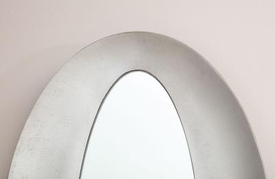 Rare Oval Mirror by Lorenzo Burchiellaro