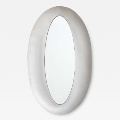 Rare Oval Mirror by Lorenzo Burchiellaro
