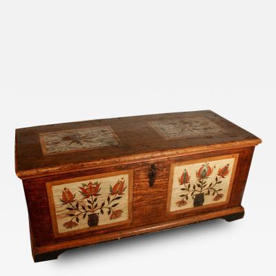 Rare Painted Blanket Chest