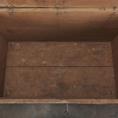 Rare Painted Cassone Marriage Chest 