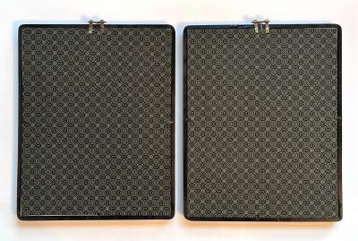 Rare Pair Korean Embroidery Civil Rank Badges Joseon Dynasty