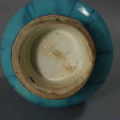 Rare Pair Worcester Majolica Dragon Vases