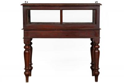 Rare Pair of Anglo Indian Teak Vitrine Display Tables Cabinets 19th century