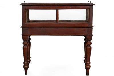 Rare Pair of Anglo Indian Teak Vitrine Display Tables Cabinets 19th century