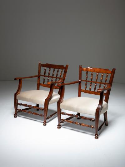 Rare Pair of Armchairs by Tomaso Buzzi