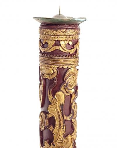 Rare Pair of Chinese Giltwood Candle Stands circa 1830