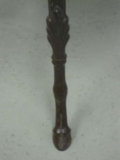 Rare Pair of French Neoclassical Napoleon III Cast Iron Side End Tables