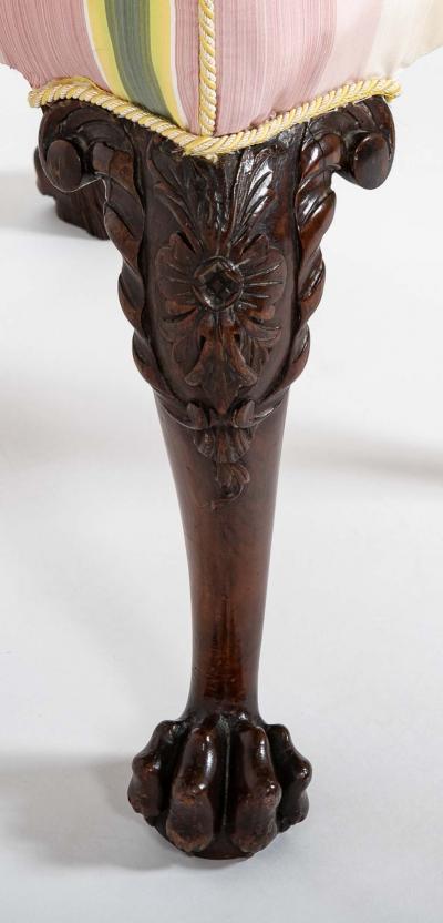 Rare Pair of Irish George II Period Walnut Stools