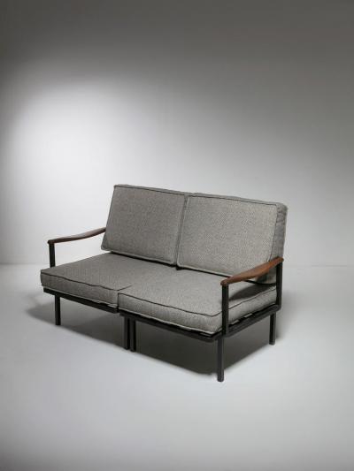 Rare Pair of Lounge Chairs Model P24 by Osvaldo Borsani for Tecno