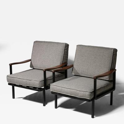Rare Pair of Lounge Chairs Model P24 by Osvaldo Borsani for Tecno