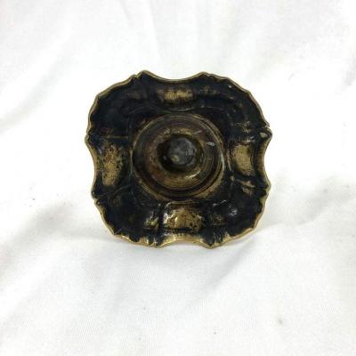 Rare Queen Anne Brass Candlesticks