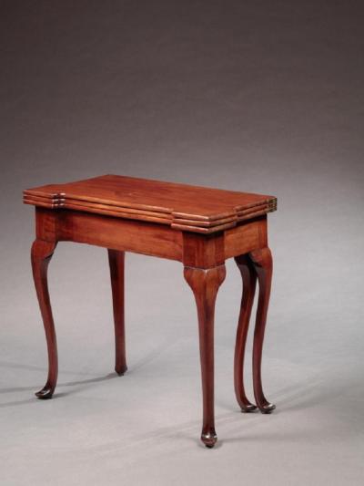 Rare Queen Anne Five Legged Triple Top Card Table