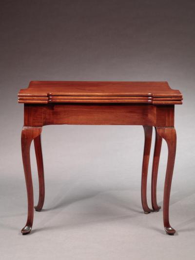 Rare Queen Anne Five Legged Triple Top Card Table