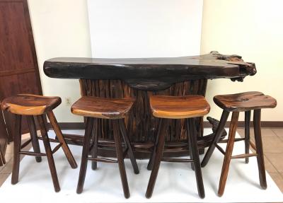 Rare Rosewood Bar and Stools