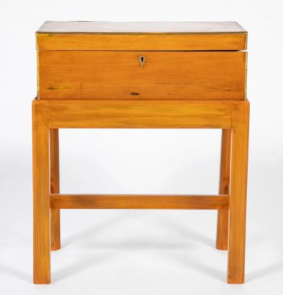Rare Satinwood Lap Desk on Matching Stand