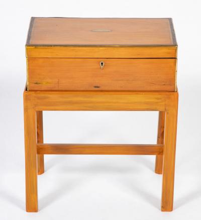 Rare Satinwood Lap Desk on Matching Stand