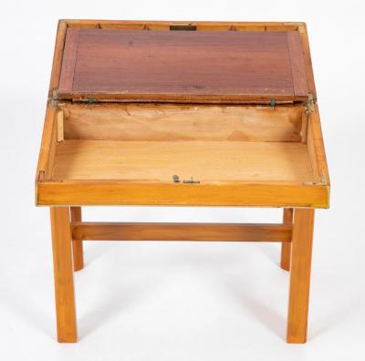 Rare Satinwood Lap Desk on Matching Stand