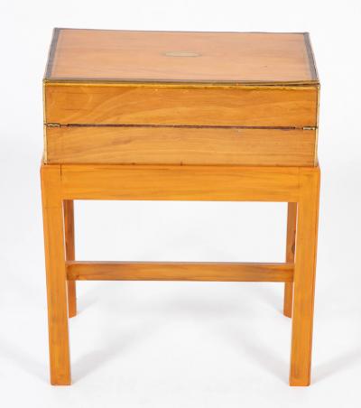 Rare Satinwood Lap Desk on Matching Stand