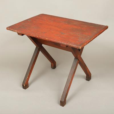 Rare Saw Buck Table