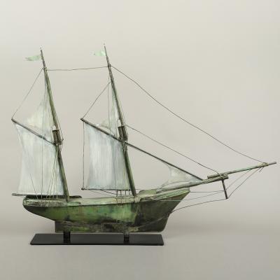 Rare Schooner Weathervane