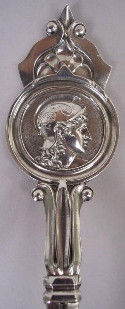 Rare Schulz Fischer San Francisco Medallion Coin Silver Soup Ladle