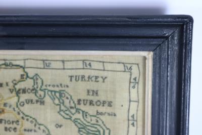 Rare Set of 3 Map Samplers by A Charles Italy Spain France