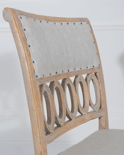 Rare Set of 8 Gustavian Period Side Chairs Lindome circa 1800