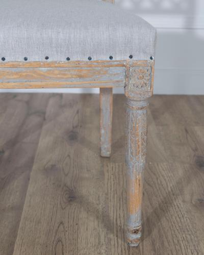 Rare Set of 8 Gustavian Period Side Chairs Lindome circa 1800