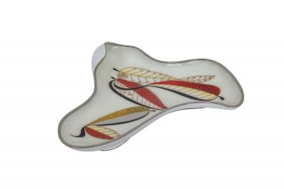 Rare Set of Seven Japanese Cloisonn Enamel Sashimi Plates In Box Ando Jubei