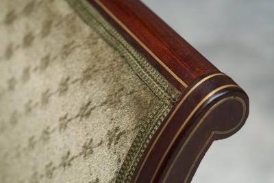 Rare Set of Twelve Early 19th Century Empire Dining Chairs in Mahogany