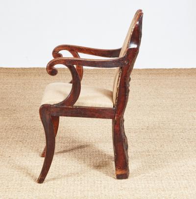 Rare Specimen Burl Oak Chair
