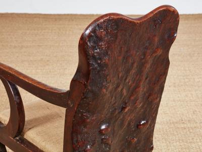 Rare Specimen Burl Oak Chair