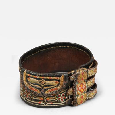 Rare Stitched Leather Ladys Belt