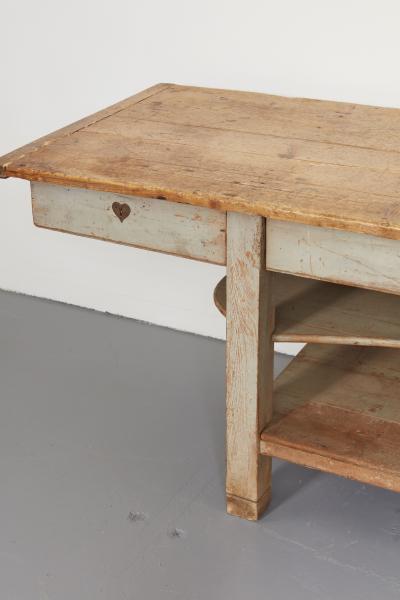 Rare Swedish Country House Serving Table
