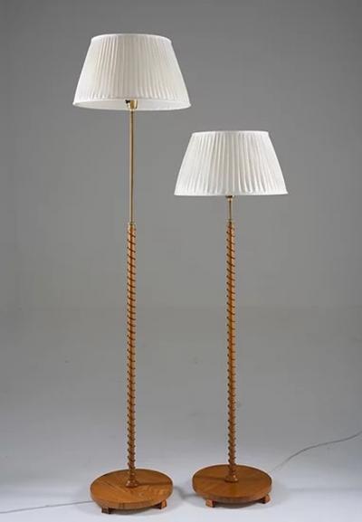 Rare Swedish Modern Floor Lamps 1940s