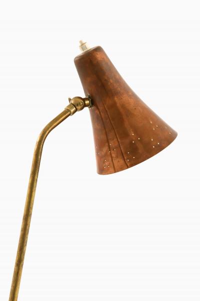 Rare Table Lamp with Conical Copper Shade 1950s