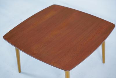 Rare Teak Oak Lamp Coffee Table Designed by Arne Vodder