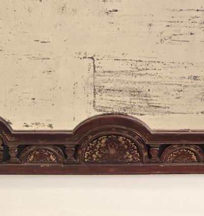 Rare Western Chinese Lacquered Gilt Mirror 19th century
