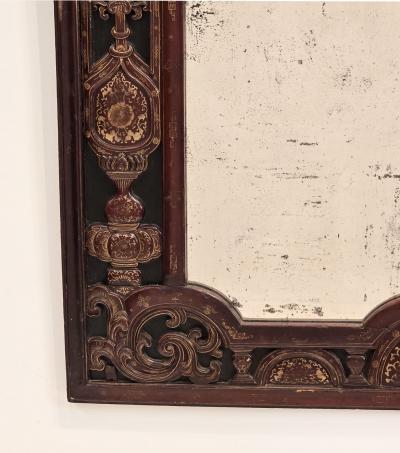 Rare Western Chinese Lacquered Gilt Mirror 19th century