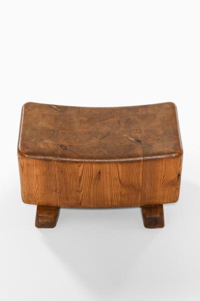 Rare and Compact Stool in Pine 1950s