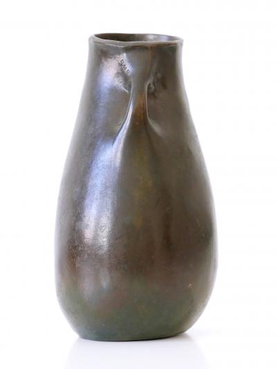 Rare and Elegant Mid Century Modern Bronze Vase Germany 1960s Signed RNR